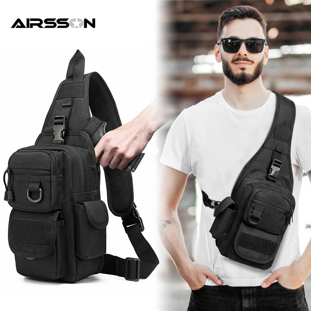 Edc Concealed Carry Sling Bag - Chiến Thuật Túi Che Giấu Súng