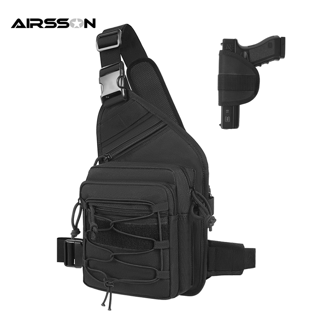 Edc Concealed Carry Sling Bag - Outdoor Gun Holster Bag Concealed Carry