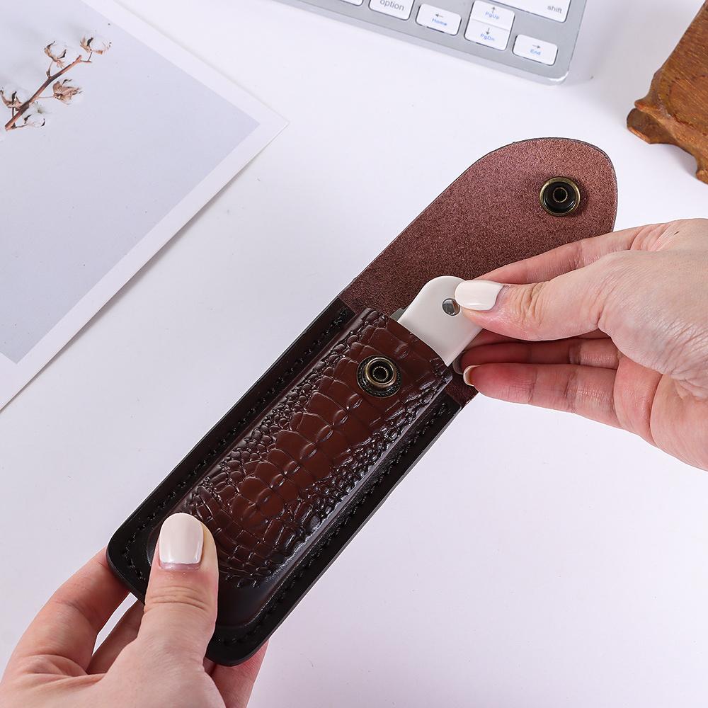 Cowhide Leather Sheath for Fol - đánh giá và giá Edc Everyday Carry Knives