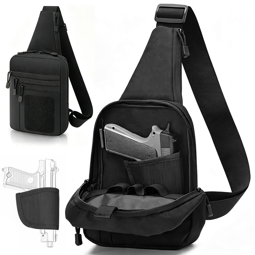 Concealed Carry Chest Gun Bag  - đánh giá và giá Edc Concealed Carry Sling Bag