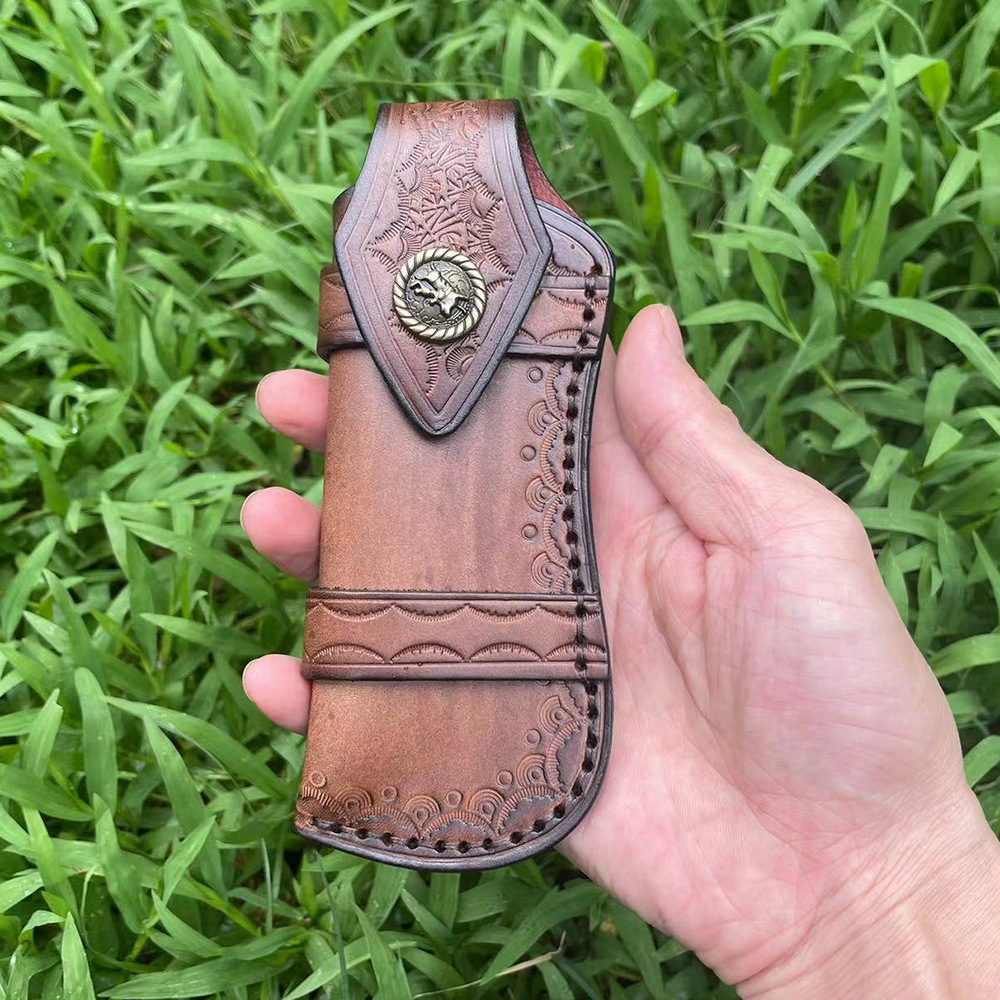 Large Size First Layer Cowhide - đánh giá và giá Edc Everyday Carry Knives