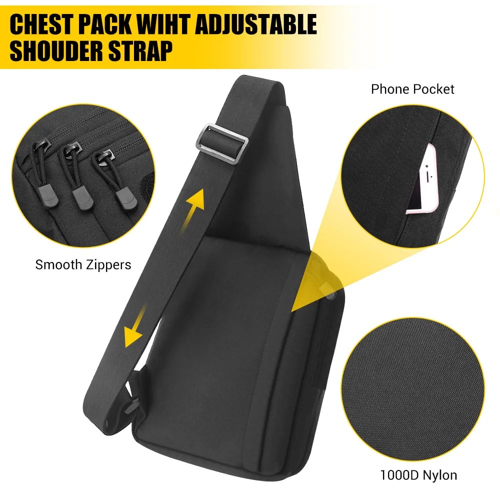 Tactical Pistol Gun Bag Concea - đánh giá và giá Edc Concealed Carry Sling Bag