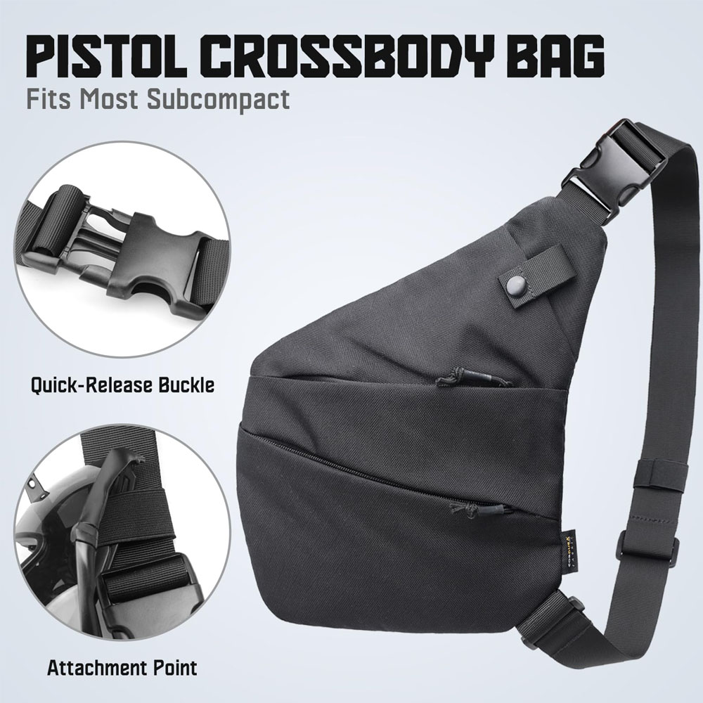 Tactical Concealed Gun Carry B - đánh giá và giá Edc Concealed Carry Sling Bag