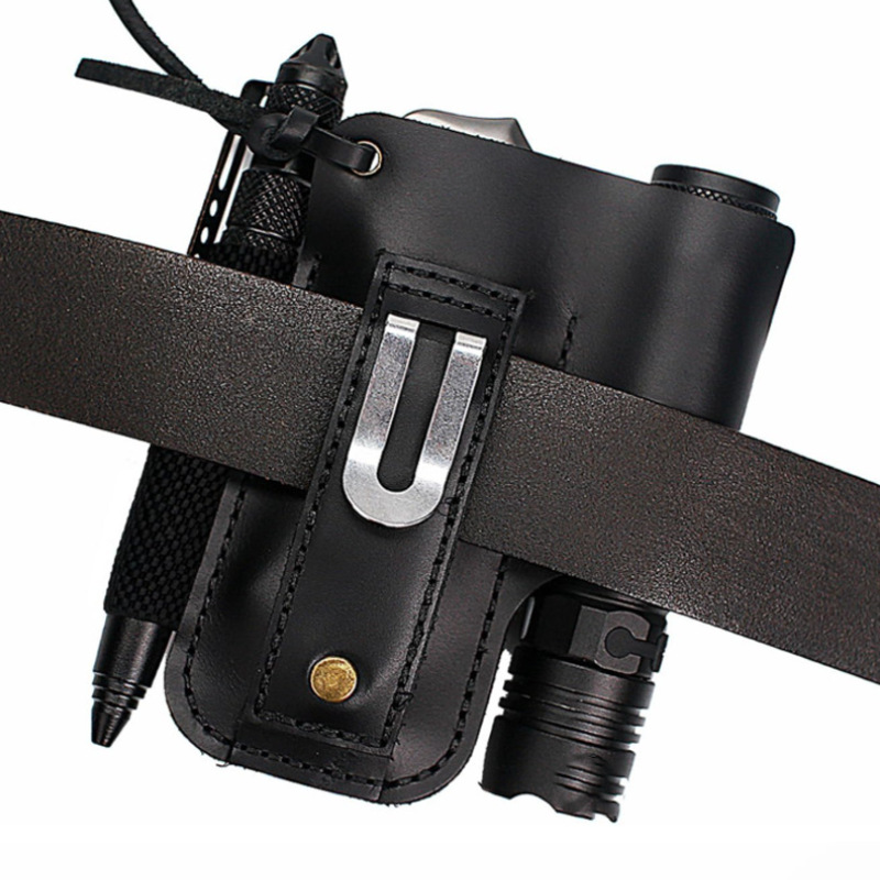 EDC Leather Flashlight Tool Ho - đánh giá và giá Edc Carry Fanny Pack