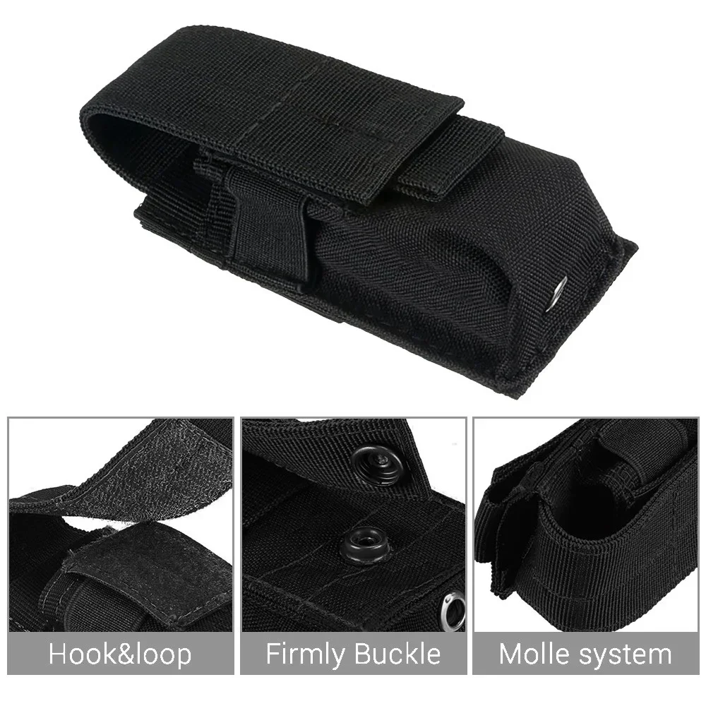 Tactical Molle Flashlight Pouc - đánh giá và giá Edc Carry Knife