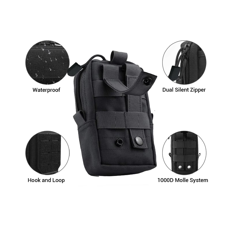 Tactical Molle Pouch Waist Bag - đánh giá và giá Edc Carry Fanny Pack